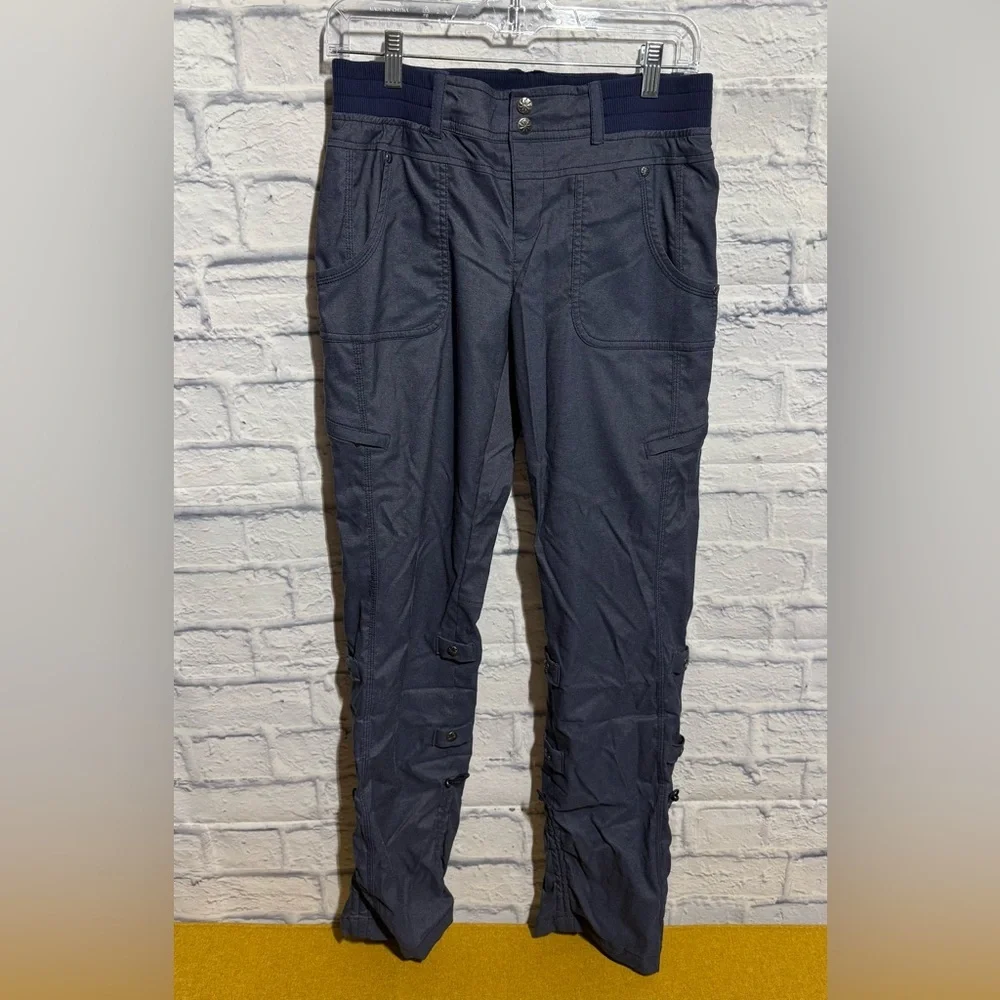Athleta Shasta Convertible Hiking Pants, Dark Blue, Size 6 - Picture 2 of 8